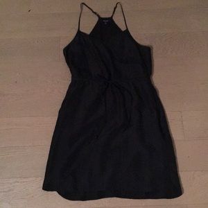 Black silk Madewell dress